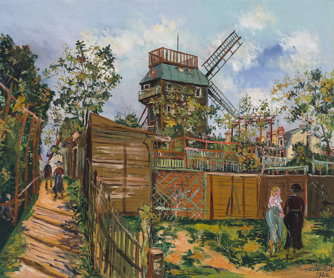Moulin de la Galette, Montmartre by Maurice Utrillo