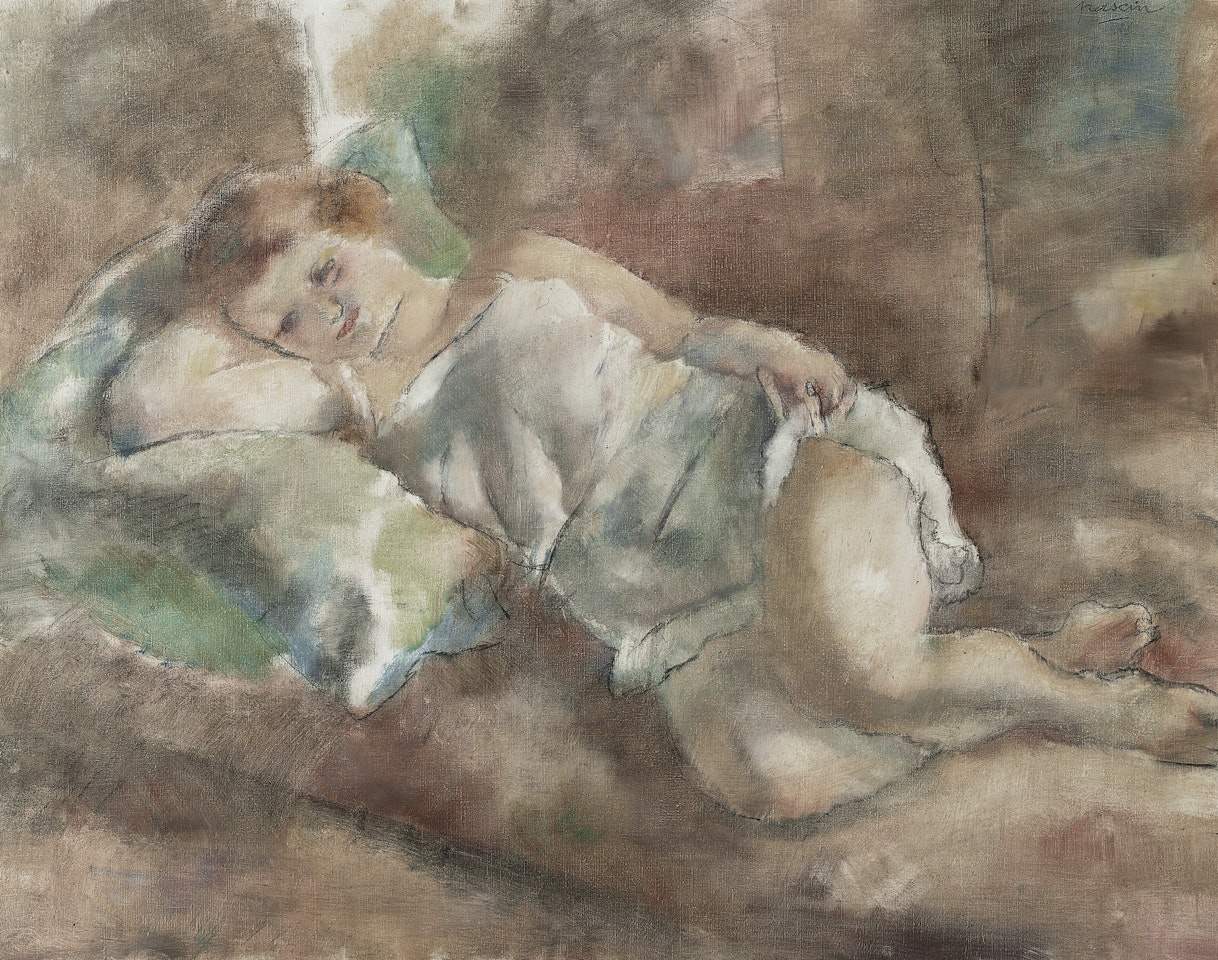 Le repos du modèle by Jules Pascin