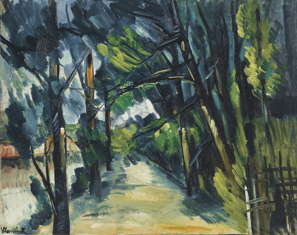 Sentier au bord d'une rivière by Maurice de Vlaminck