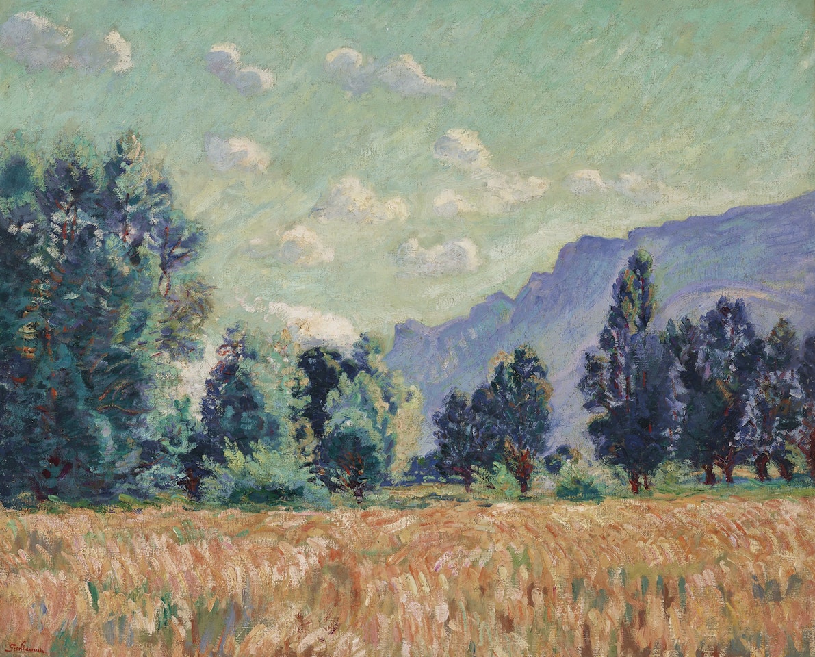 Pontcharra, Vallée de l’Isère, le Mont Granier dans le fond by Armand Guillaumin