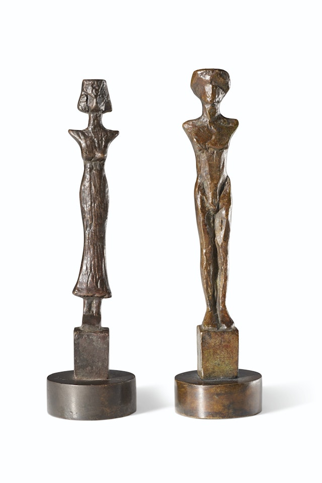 Le couple caryatide et atlante by Diego Giacometti