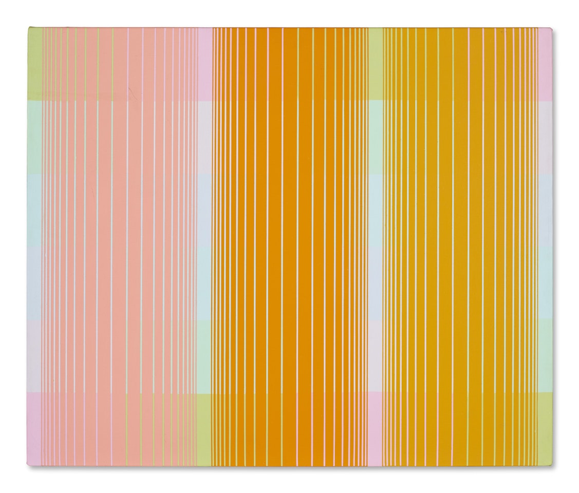 Trisected - Yellow to Pink by Richard Anuszkiewicz