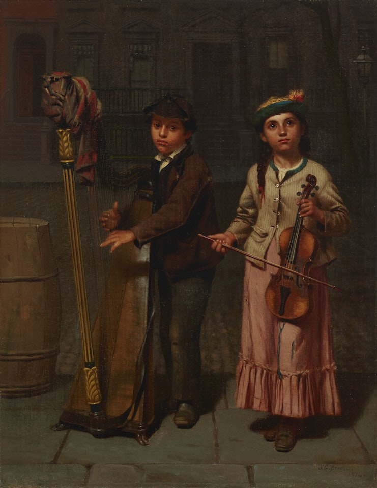 The Two Musicians by John George Brown