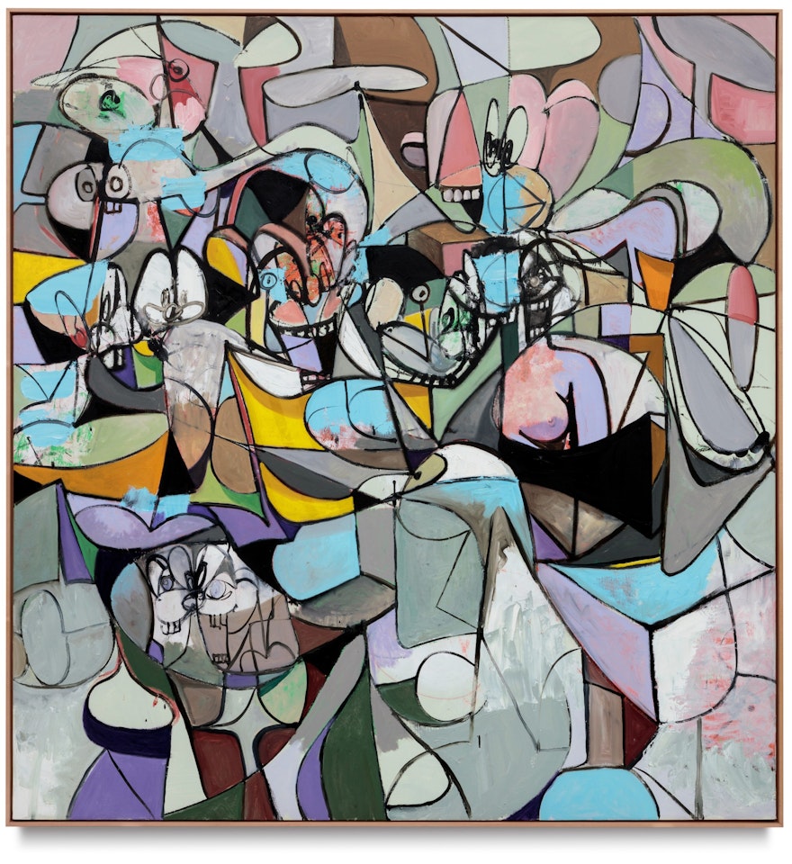 Reclining Blue Form by George Condo