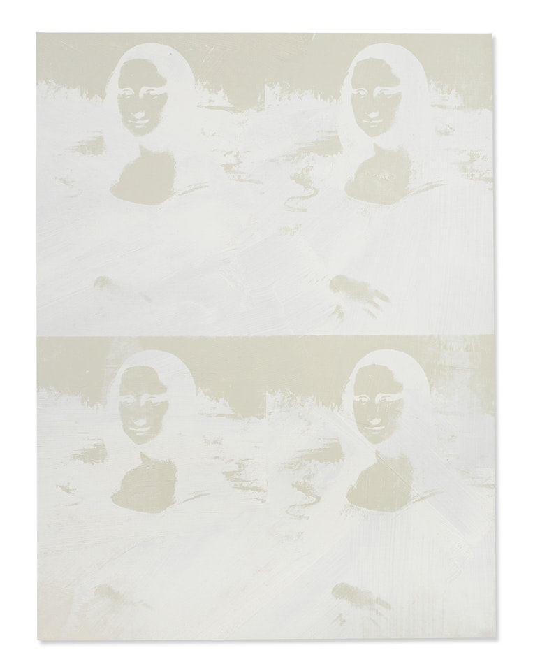 Four White on White Mona Lisas (Reversal Series) by Andy Warhol