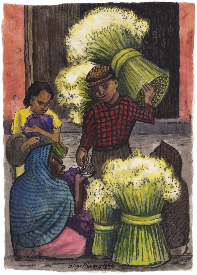 Narcissus Market by Diego Rivera