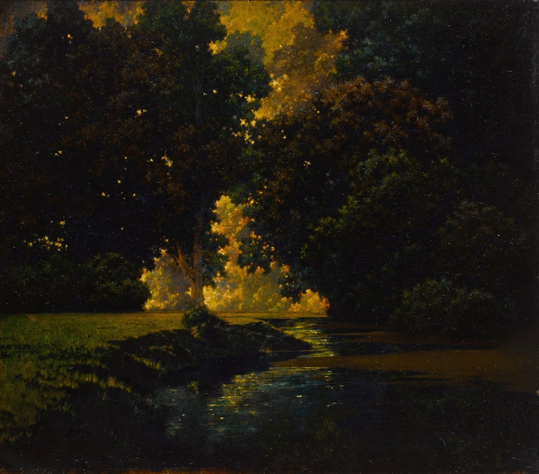 Shaded Brook by Maxfield Parrish
