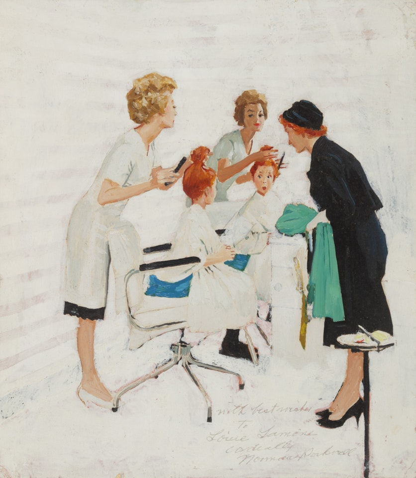 Study for 'First Trip to the Beauty Shop' by Norman Rockwell