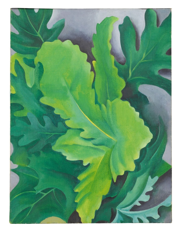 Green Oak Leaves by Georgia O'Keeffe