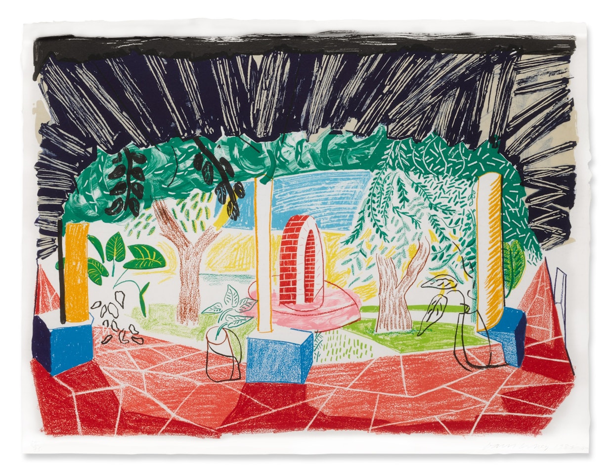 Views of Hotel Well I (M.C.A.T. 272) by David Hockney