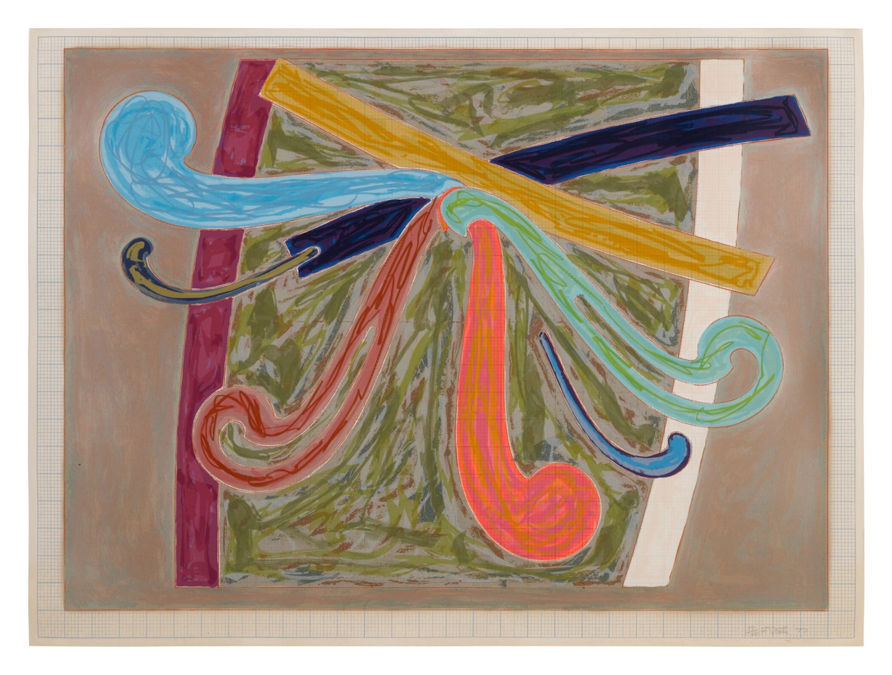 Puerto Rican Blue Pigeon (A. 108) by Frank Stella