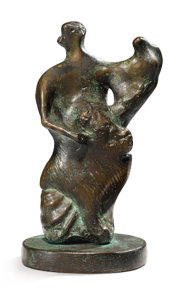 Maquette for Mother and Child: Upright by Henry Moore