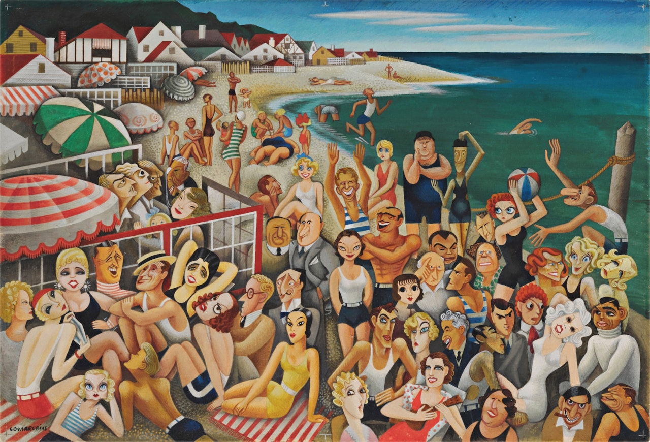 Hollywood's Malibu Beach by Miguel Covarrubias