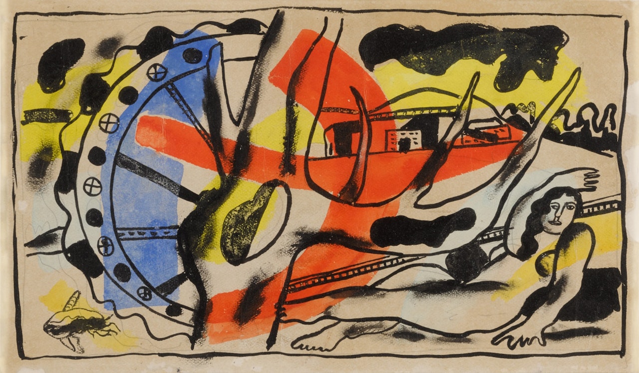 La Femme dans le paysage by Fernand Leger