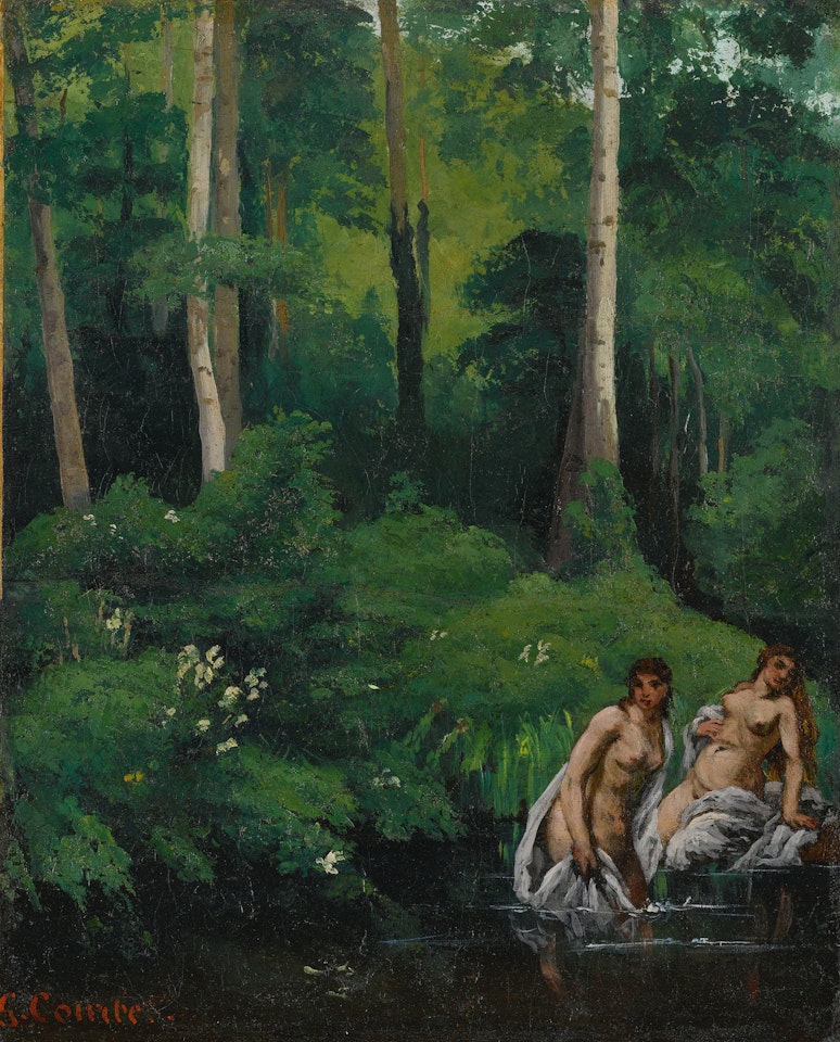 Baigneuses dans la forêt by Gustave Courbet