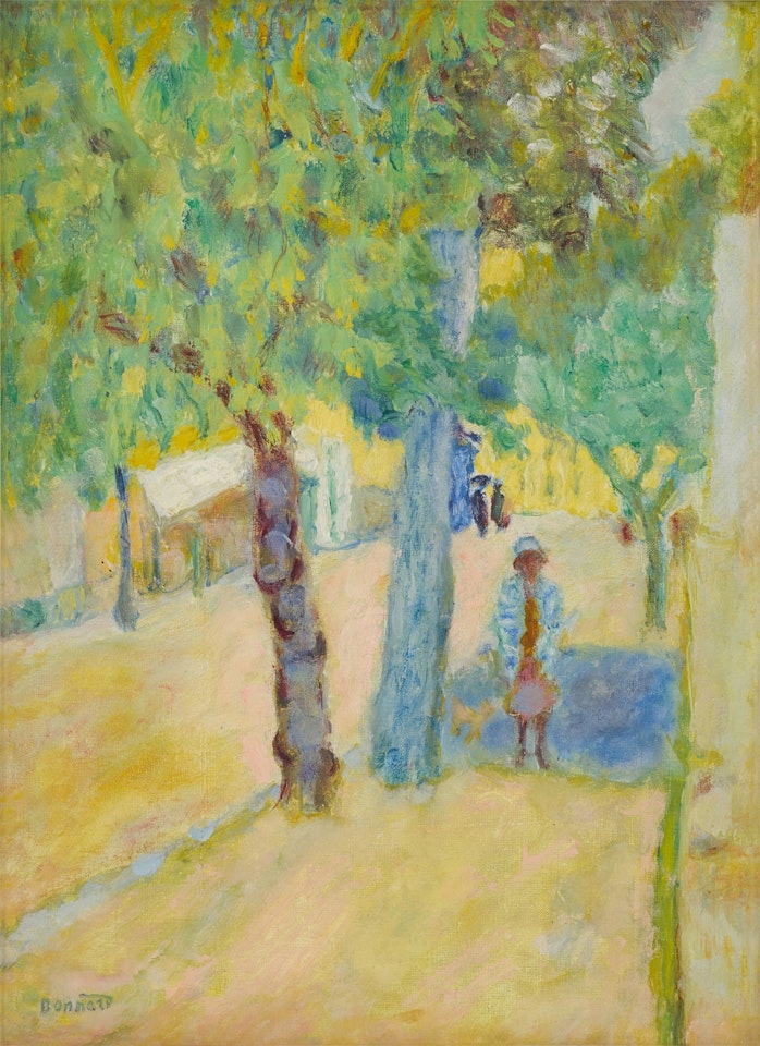 Personnage sous un arbre by Pierre Bonnard
