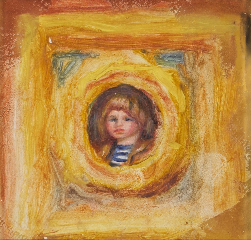 Claude Renoir en médaillon by Pierre-Auguste Renoir