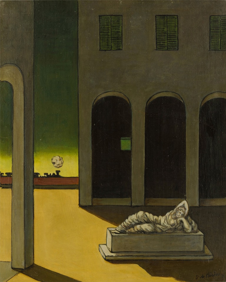 Piazza d'Italia con Arianna by Giorgio de Chirico