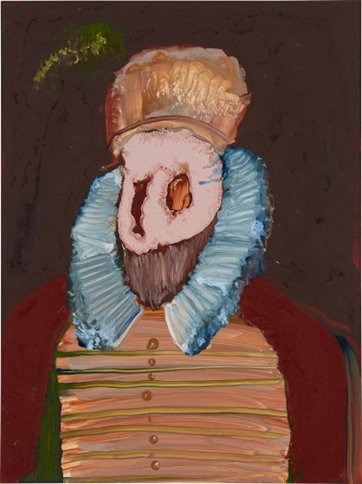 Gentleman with a green feather by Genieve Figgis