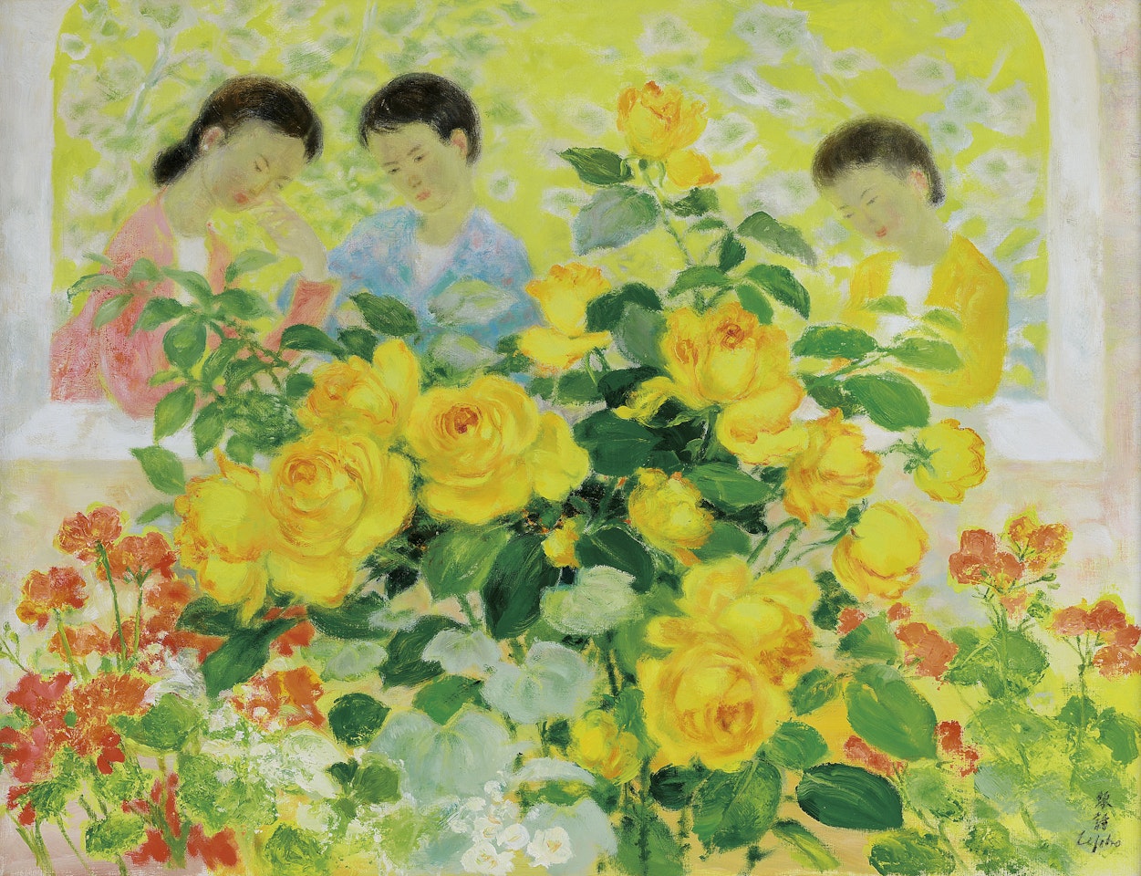 Aux Floralies (At the Flower Show) by Le Pho