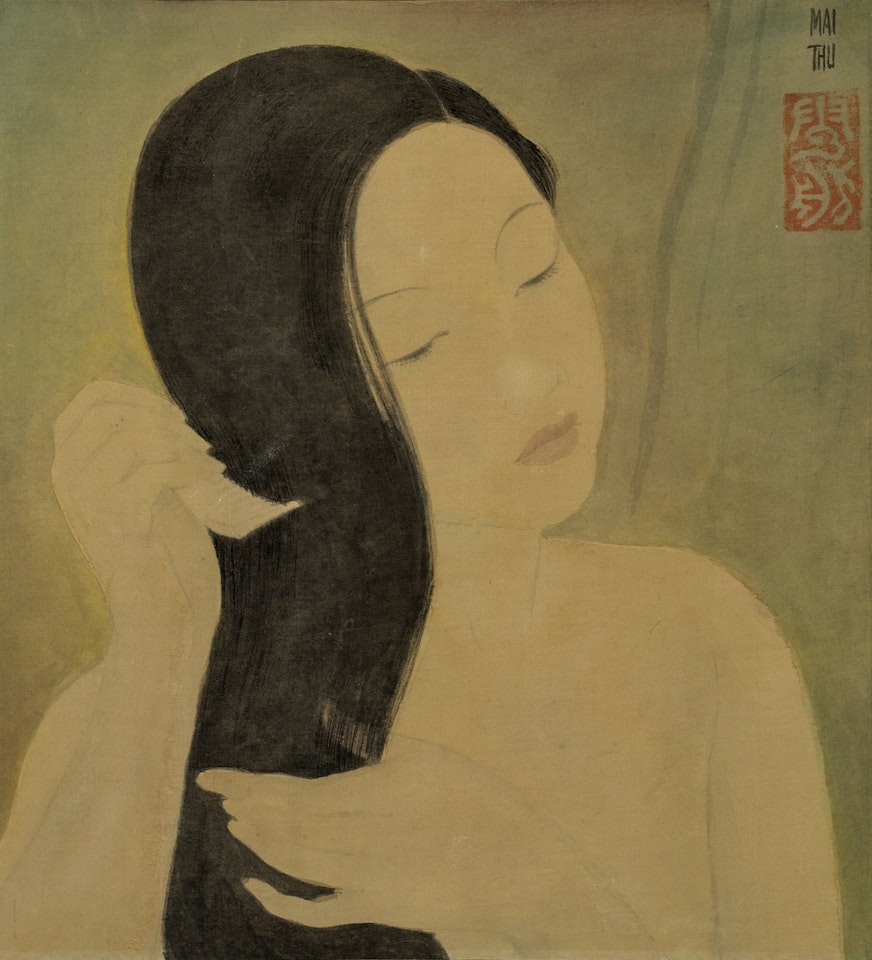 Jeune Fille au Peigne (Lady with a Comb) by Mai Trung Thu