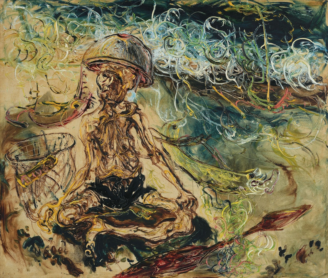 Nelayan Bali I (Balinese Fisherman I) by Affandi