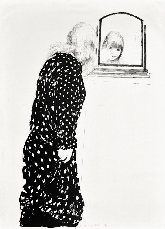 A Lot More of Ann Combing Her Hair (Museum of Contemporary Art Tokyo 216) by David Hockney