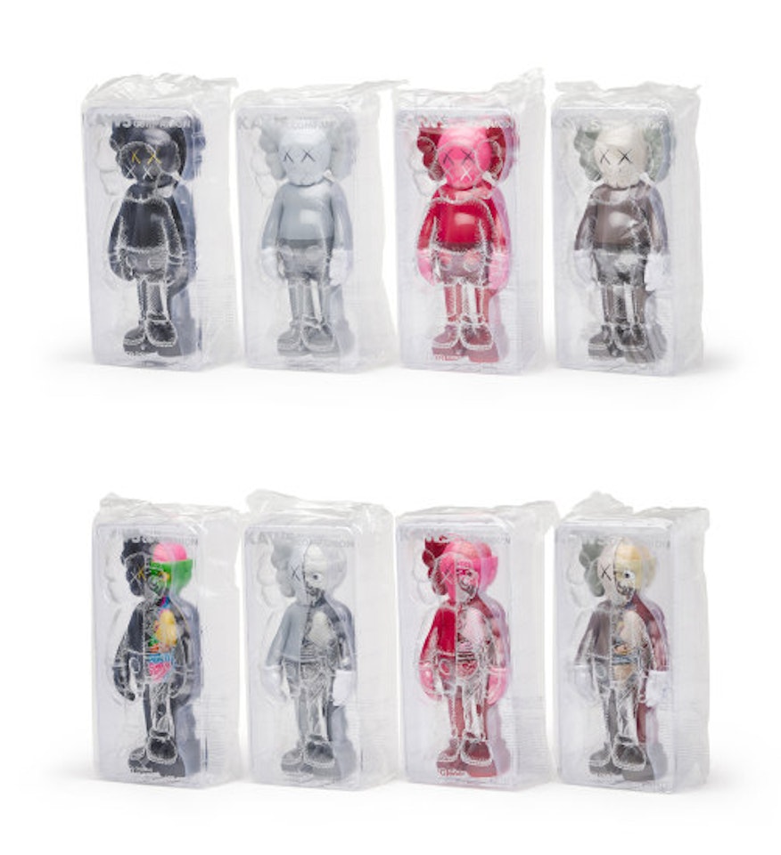 Eight Works: COMPANION (i) (Black); (ii) (Grey); (iii) (Blush); (iv) (Brown); (v) (Black Flayed); (vi) (Grey Flayed); (vii) (Blush Flayed); (viii) (Brown Flayed) by Kaws