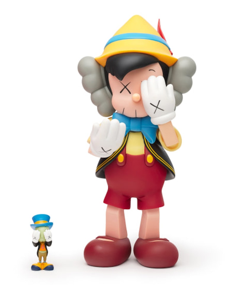 PINOCCHIO & JIMINY CRICKET by Kaws