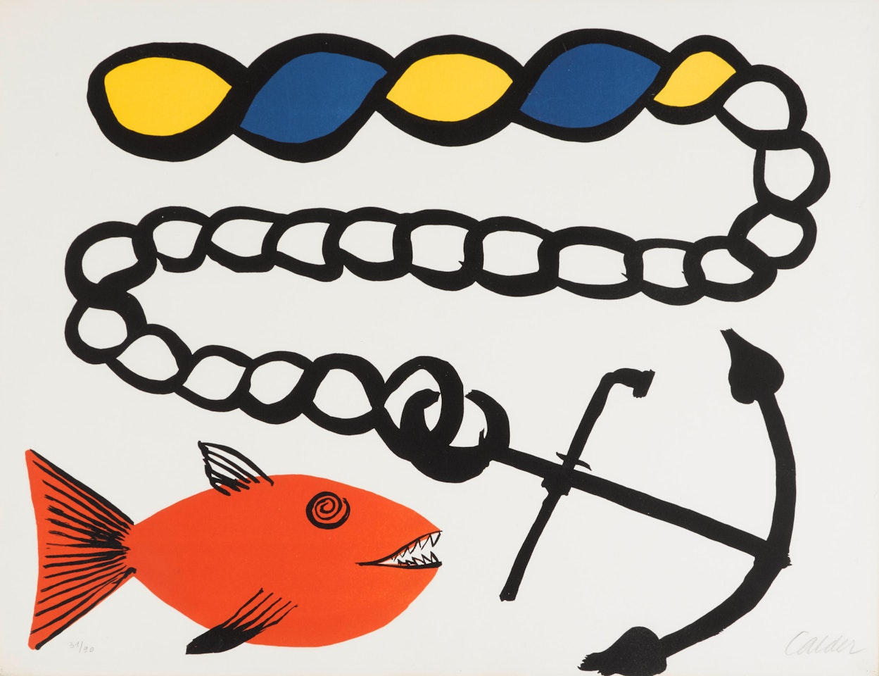 Fish and Anchor by Alexander Calder