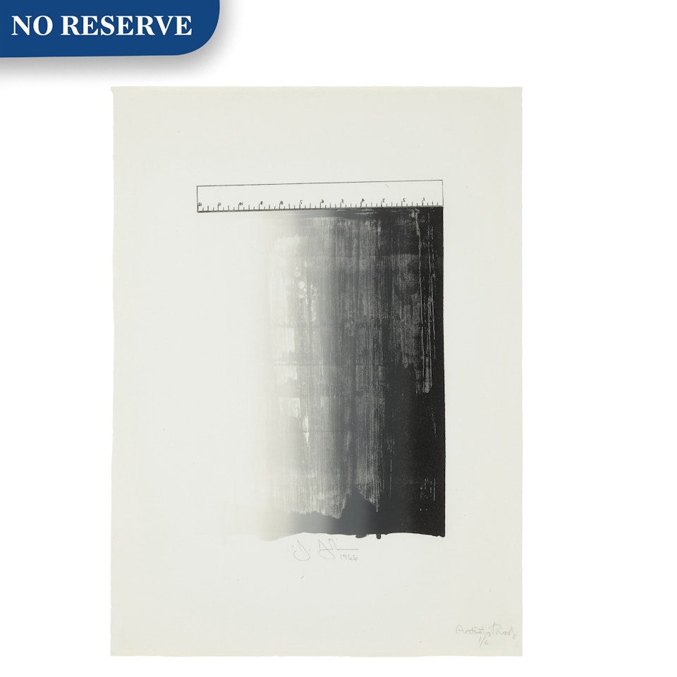 Ruler (ULAE 28) by Jasper Johns