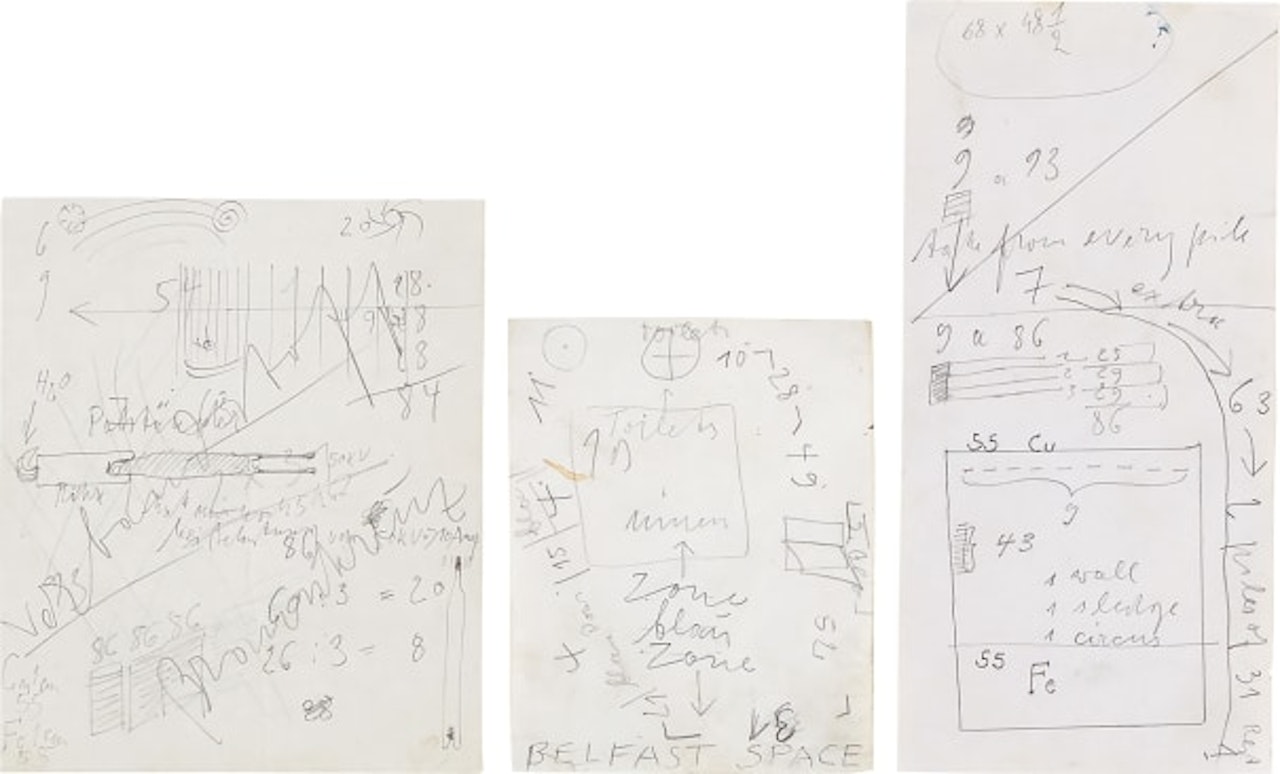 Untitled (Braunkreuz; Belfast Space; and Take from Every Pile) by Joseph Beuys