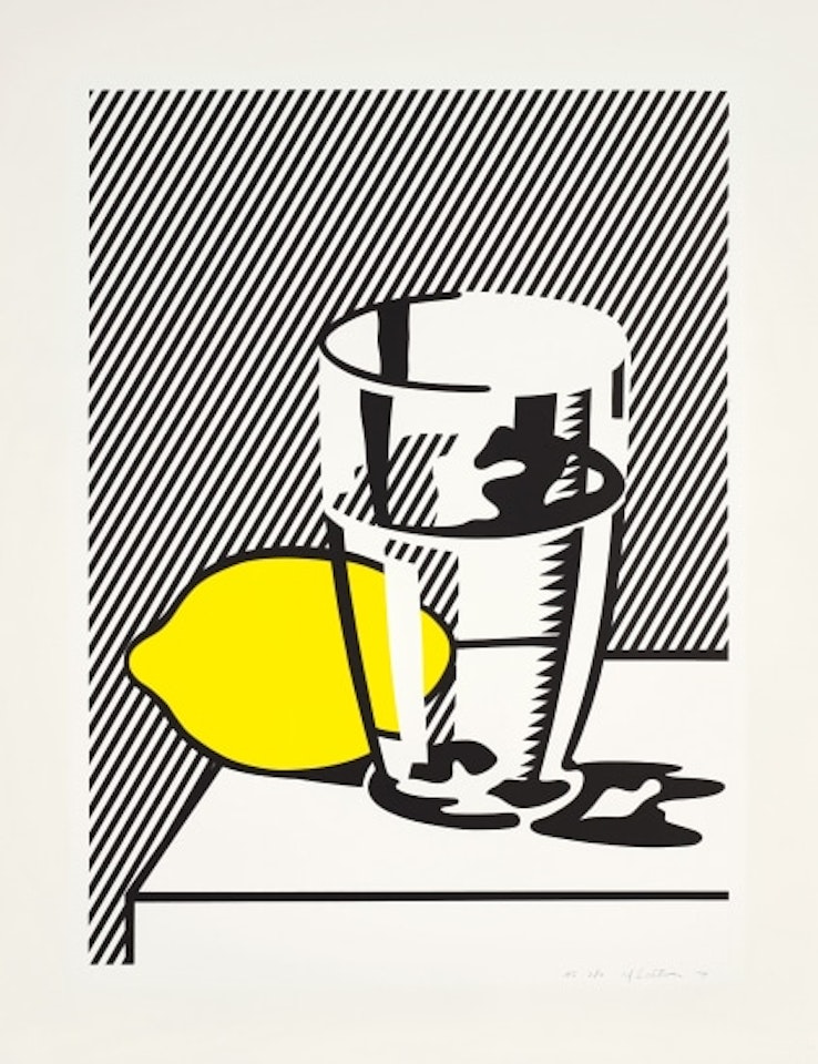 Untitled (Still Life with Lemon and Glass), from For Meyer Schapiro (C. 134) by Roy Lichtenstein