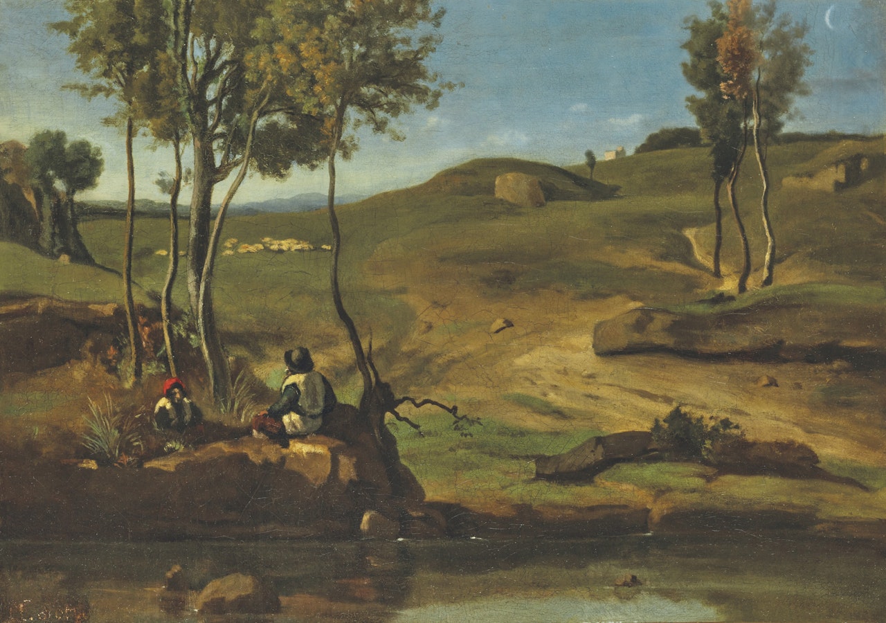 Campagne italienne by Jean Baptiste Camille Corot