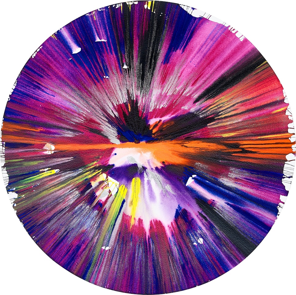Damien Hirst 達米恩・赫斯特 | Untitled (Circle Spin Painting) 無題（圓形旋轉畫） by Damien Hirst