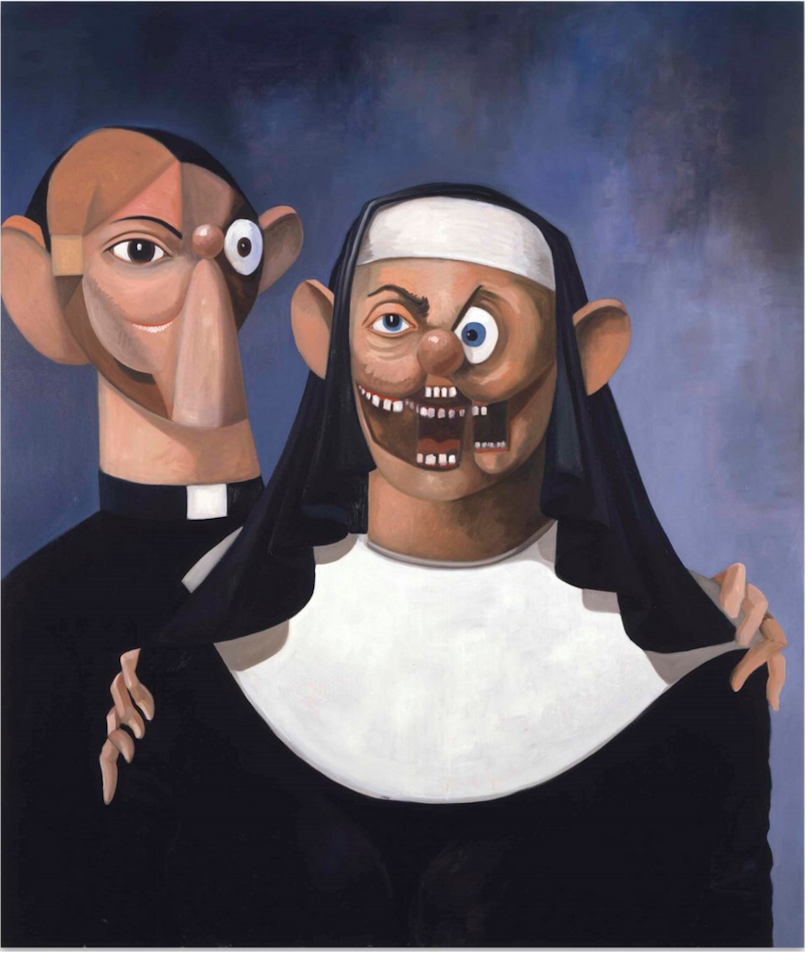 Nun and Priest by George Condo