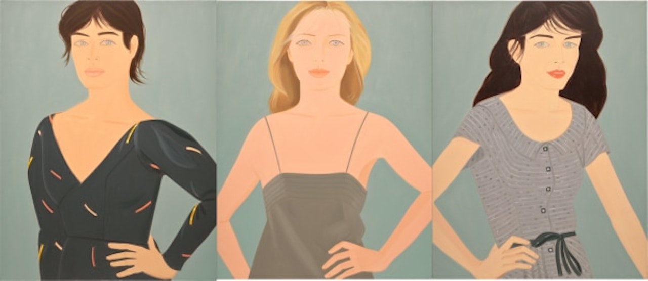 The Grey Dress by Alex Katz