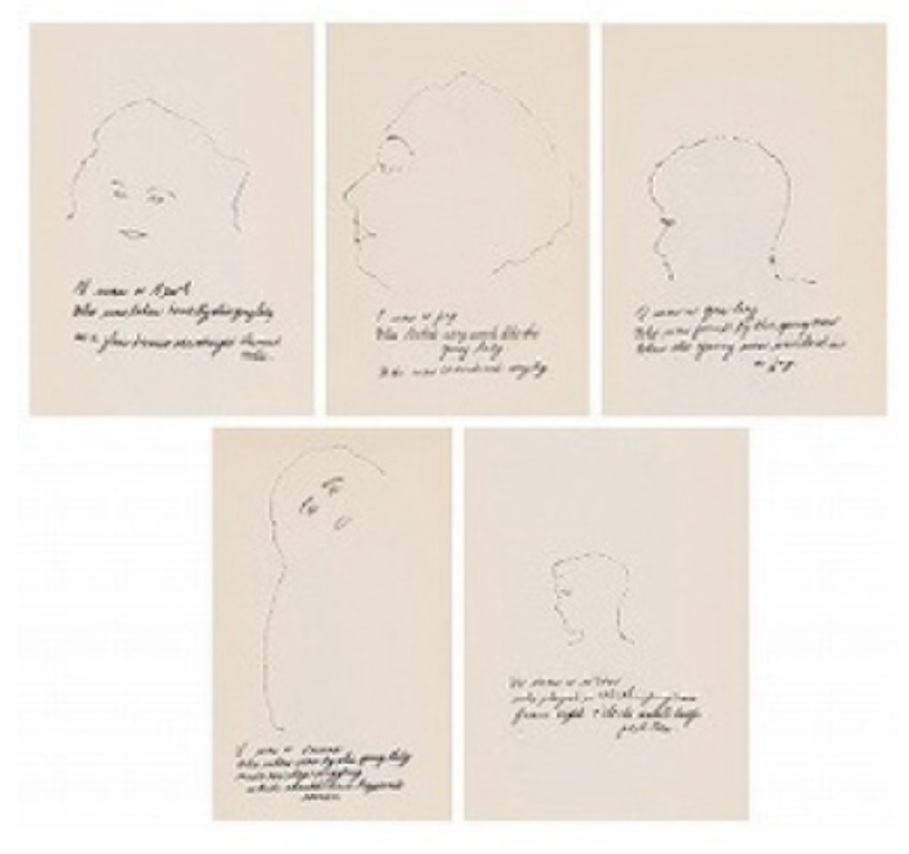 From "A is an alphabet"（F.&S. Ⅳ. 14, 16, 17, 22, 23） by Andy Warhol