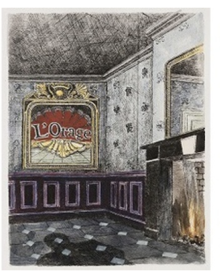 from "Through the looking - glass - A storm" by Paul Delvaux