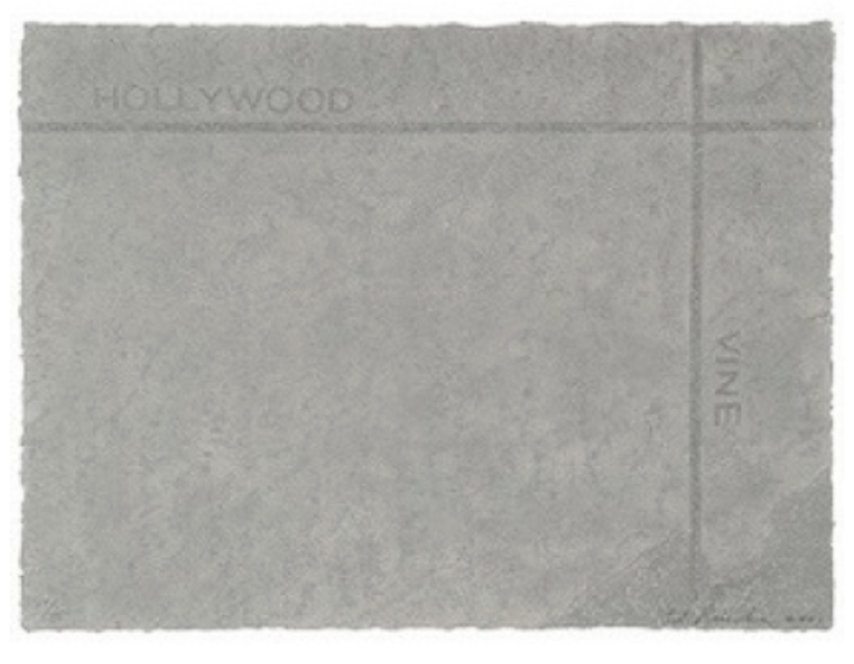 Petroplots Suite: Hollywood / Vine by Ed Ruscha