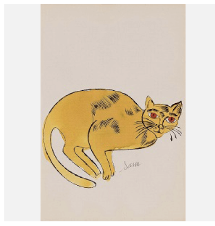 Cat named Sam (F. & S. Ⅳ.67) by Andy Warhol