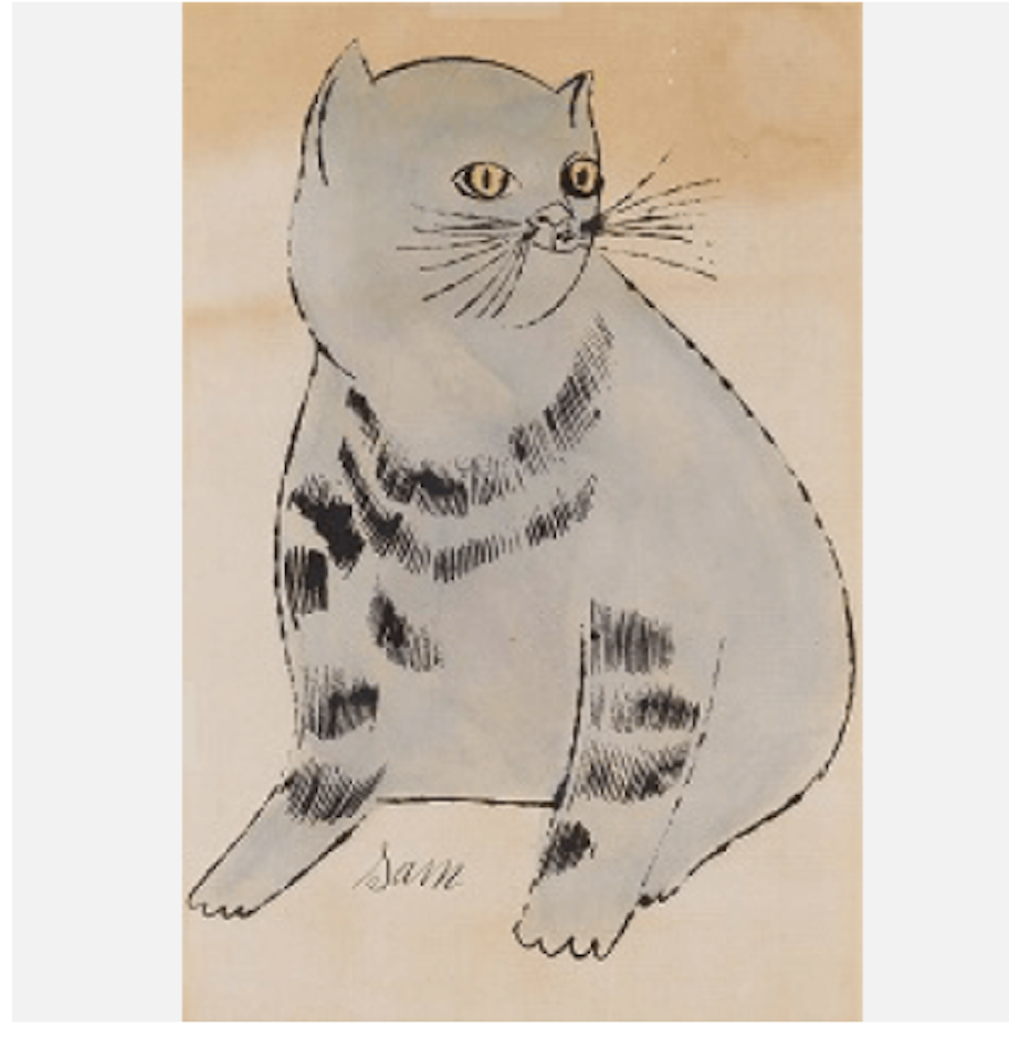 Cat named Sam (F. & S. Ⅳ.61) by Andy Warhol