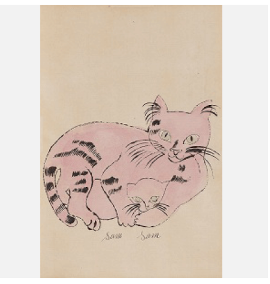 Cat named Sam (F. & S. Ⅳ.62) by Andy Warhol