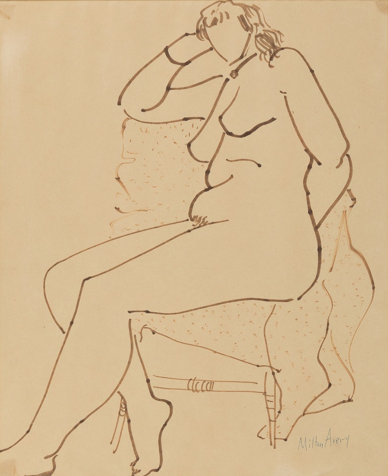 Seated Female Nude by Milton Avery