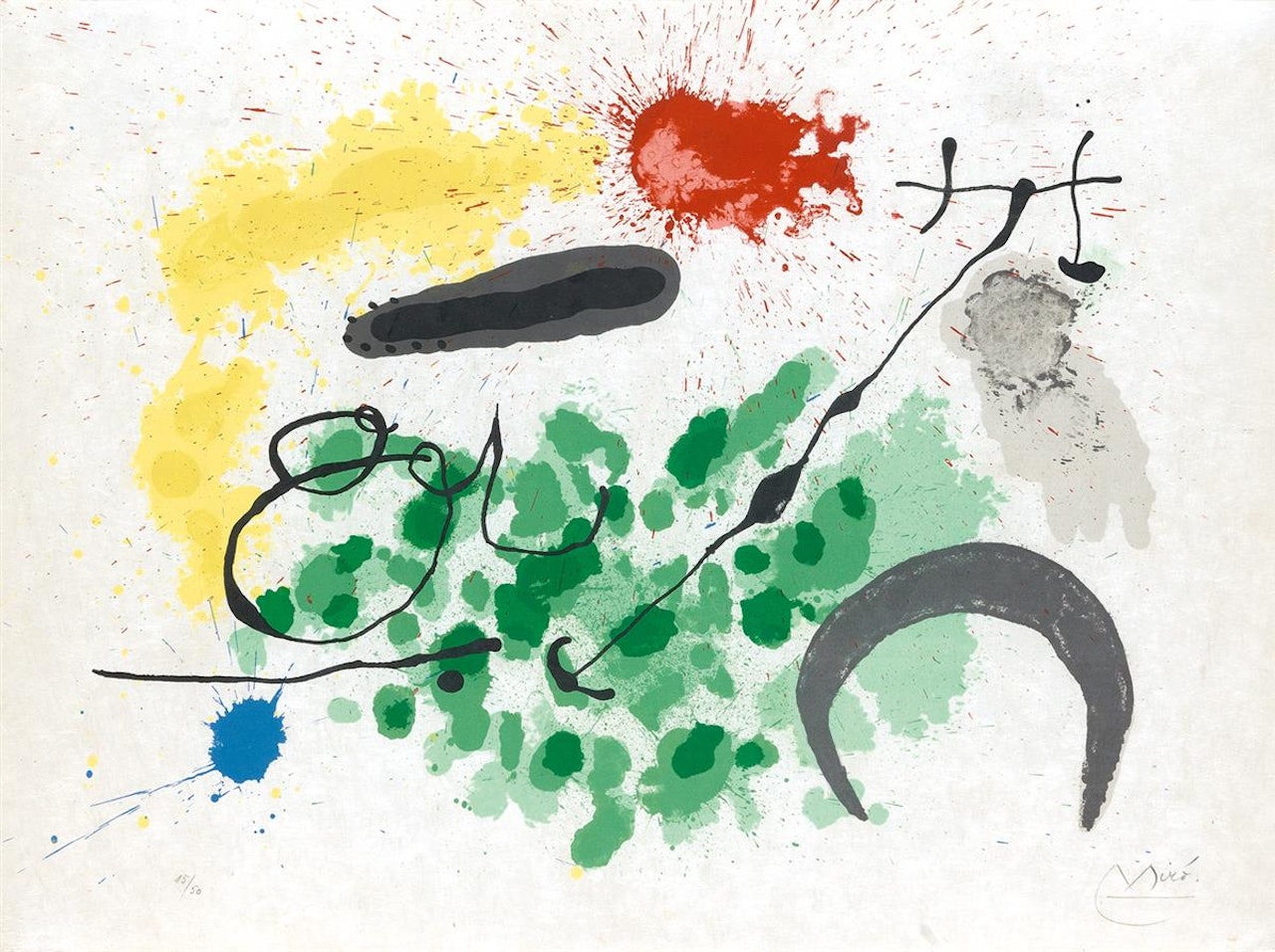 Le Lézard aux Plumes d'Or by Joan Miró