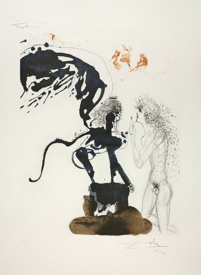 Oedipe et le Sphinx by Salvador Dali