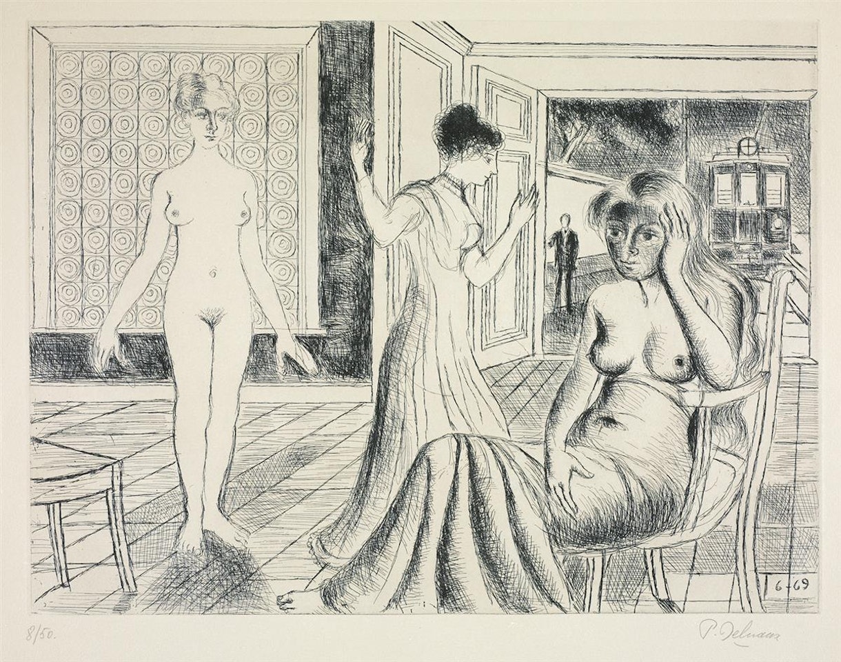 La Chambre by Paul Delvaux