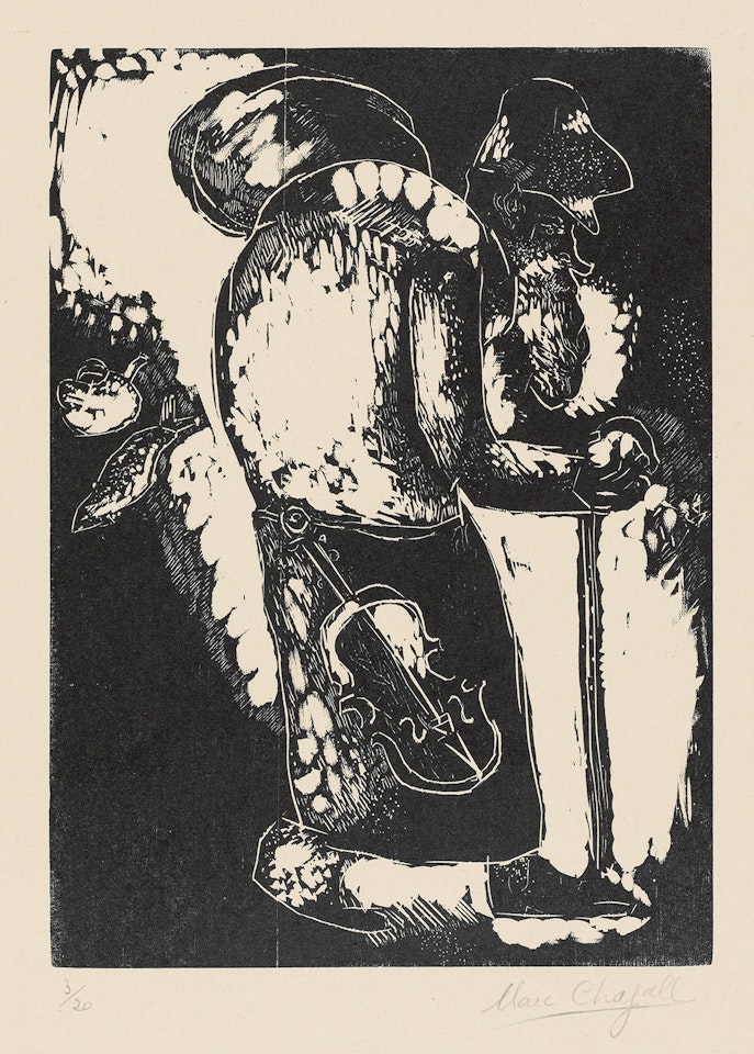 L'Homme au sac by Marc Chagall