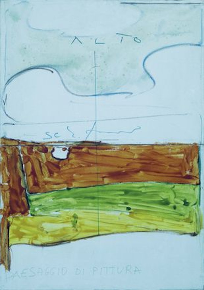 Paesaggio di Pittura by Mario Schifano