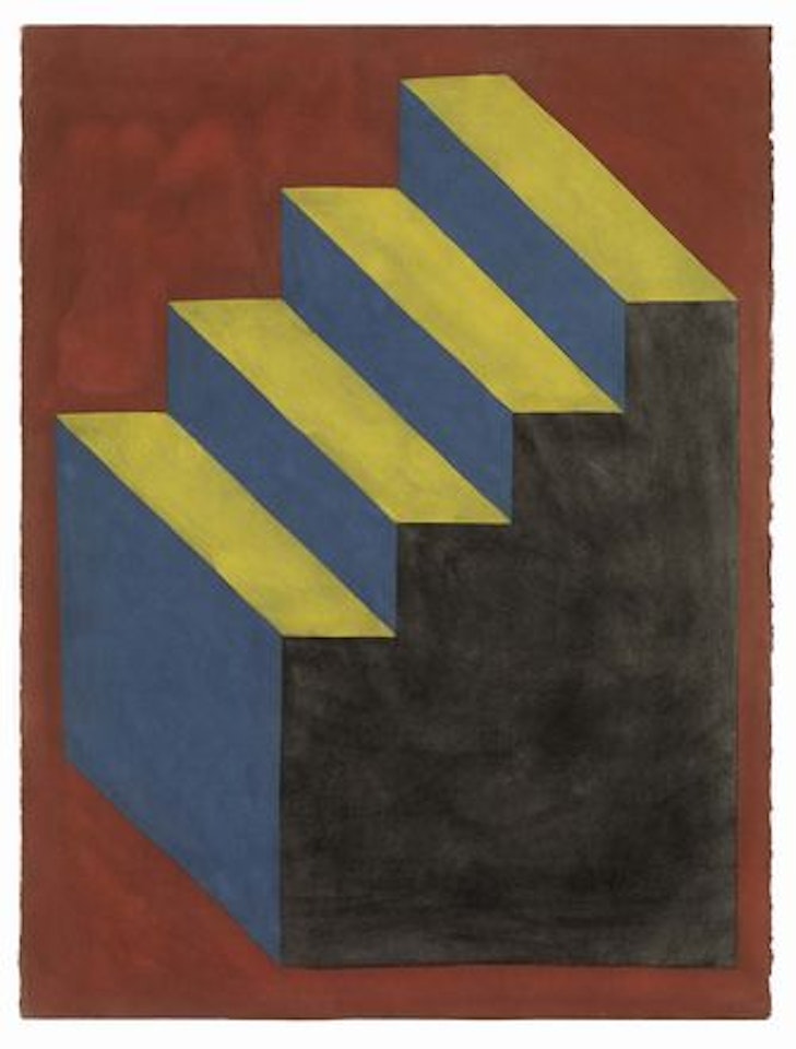 Isometric Figures (Steps) by Sol LeWitt